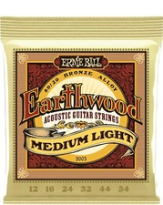 Ernie Ball P02003 Earthwood 80/20 Bronze Acoustic Guitar Strings, Medium Light -