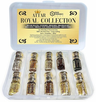 Parag Fragrances 10 in Attars Pack/Best Attars Collection For Worship and  Pers