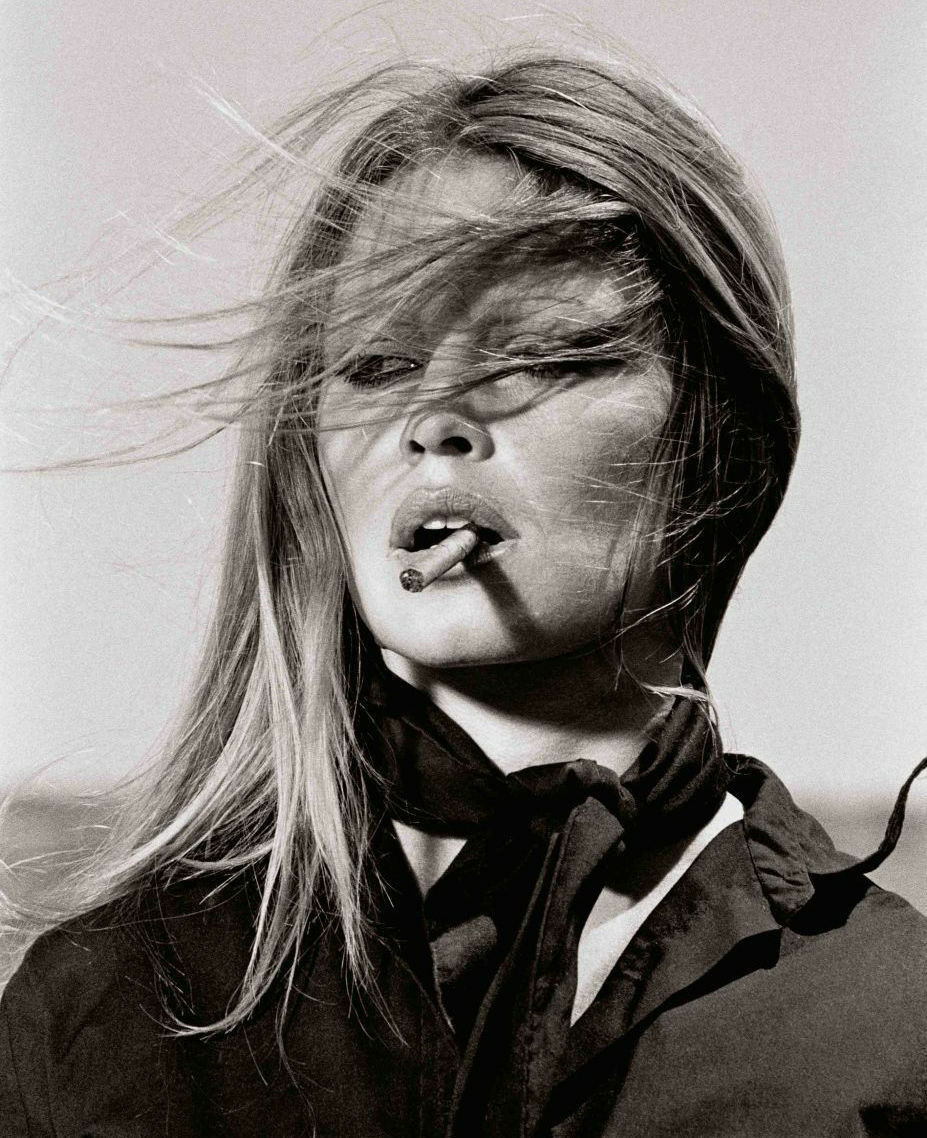 Brigitte Bardot Sexy Smoking Vintage 8x10 Picture Celebrity Print