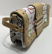 GUESS Y2K Early 2000’s Vintage Multicolor Monogram Studded Purse