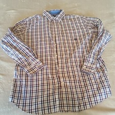 Chaps Mens Extra Large Multicolor Casual Button Up Dress Shirt