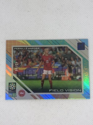 2023 Donruss Womens World Cup 4 Pernille Harder Denmark Blue Field Vision 42/99!