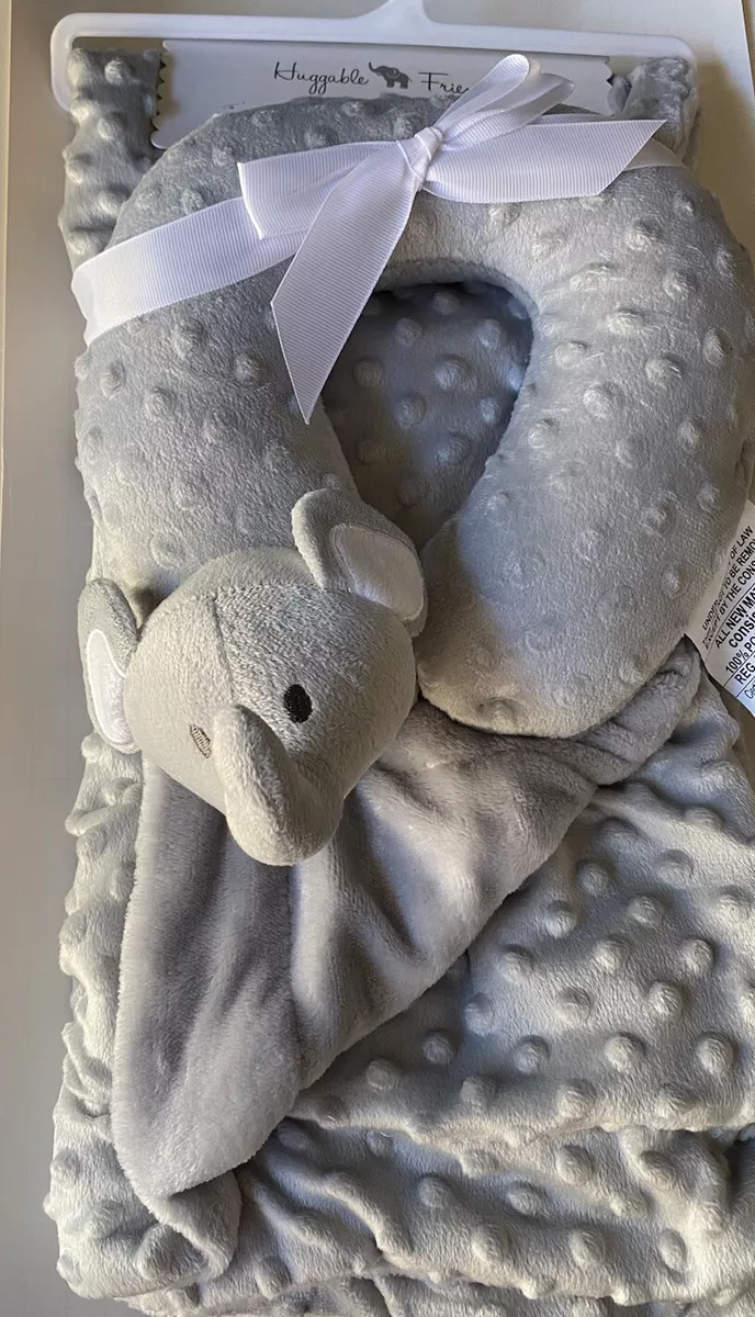 Baby blanket with travel pillow top
