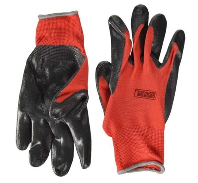 Grease Monkey Nitrile Coated Work Gloves   12 Pair Pack, Size XLarge, Snug Fit