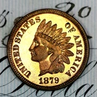 * 1879 CAMEO * PRISTINE++ BLAZING RED GEM PROOF INDIAN HEAD PENNY *