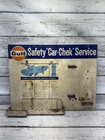 VTG Gulf Safety Car-Chek Service 1960s Gas Station Dealer Metal Advertising Sign