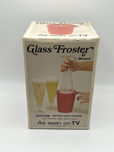 Vintage Ronco Glas Froster in Box 1975 As Seen On TV Leer Kanister Gebraucht - Bild 5 von 8