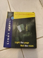 Book Light Panel LED 7”x6” NIB Battery Operated Night Lightweight Portable