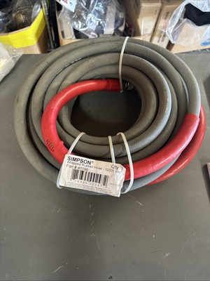 #ad SIMPSON Pressure Washer Parts Wrapped Rubber 1 2quot; X 50#x27; Hose Attachment Dual $279.99
