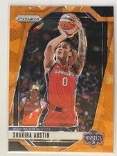 2024 Panini Prizm WNBA Ice Orange Prizms #134 Shakira Austin Washington Mystics
