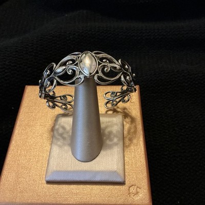Claasy & Unique Carolyn Pollack SS 925  Bracelet Swirling Design Eye Catch, NWOT