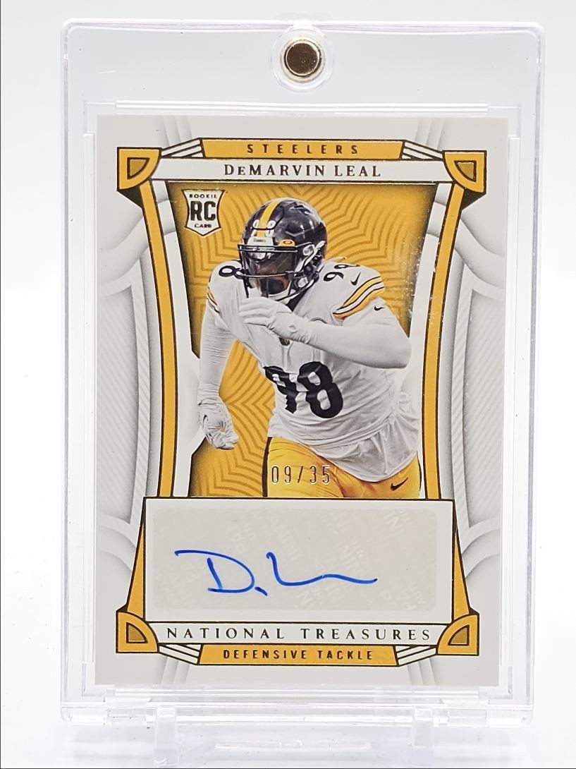 DeMarvin Leal Panini National Treasures #131 Autograph-Gold