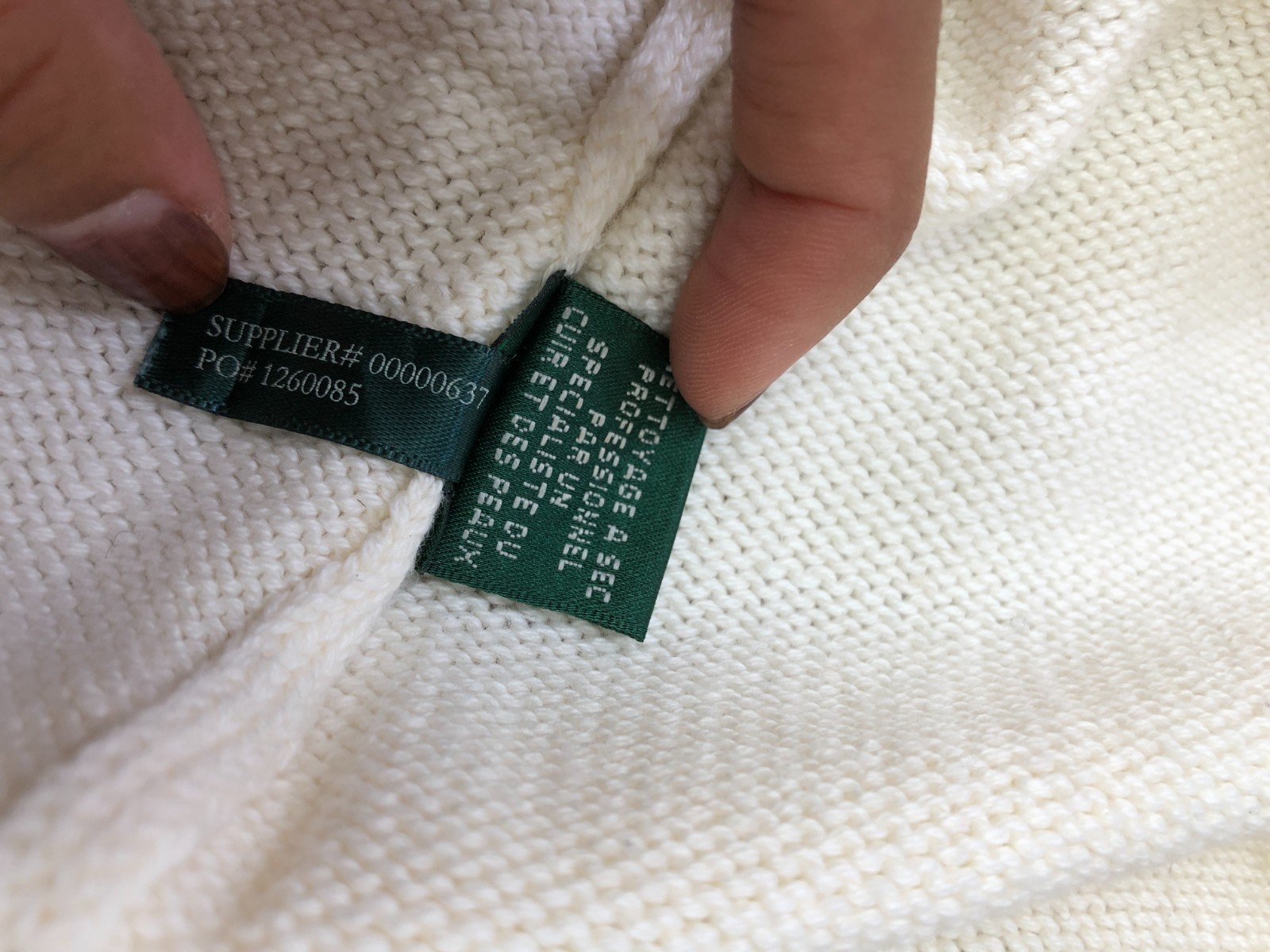 Vintage Ralph Lauren Knitted Pullover Sweater RARE Dress Buttoned Robe Size XS image 7
