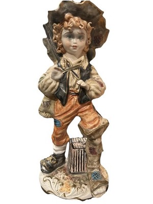 Capodimonte Porcelain Peasant Boy, 13.5 , Excellent Condition