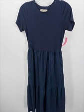 Pre-Owned Loft Navy Size XS Maxi Short Sleeve Dress