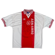 AJAX AMSTERDAM 1995/96 UMBRO Home Football Shirt 2XL 90s Vintage Soccer Jersey