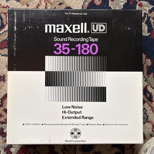 Maxell UD 35-180 Sound Recording Tape  Micron Metal reel To reel