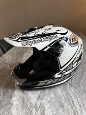 Troy Lee Designs SE2 Carbon Fiber Motocross / BMX Helmet Sano White Size Small