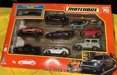 Matchbox 70 Years 9-Pack Die Cast Vehicle Set Honda e Exclusive Mattel NIB