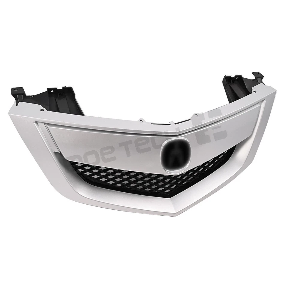 Front Bumper Upper Grille Mesh Grill for Acura MDX Silver 2010-2013 75100STXA02 Foto 4 de 4