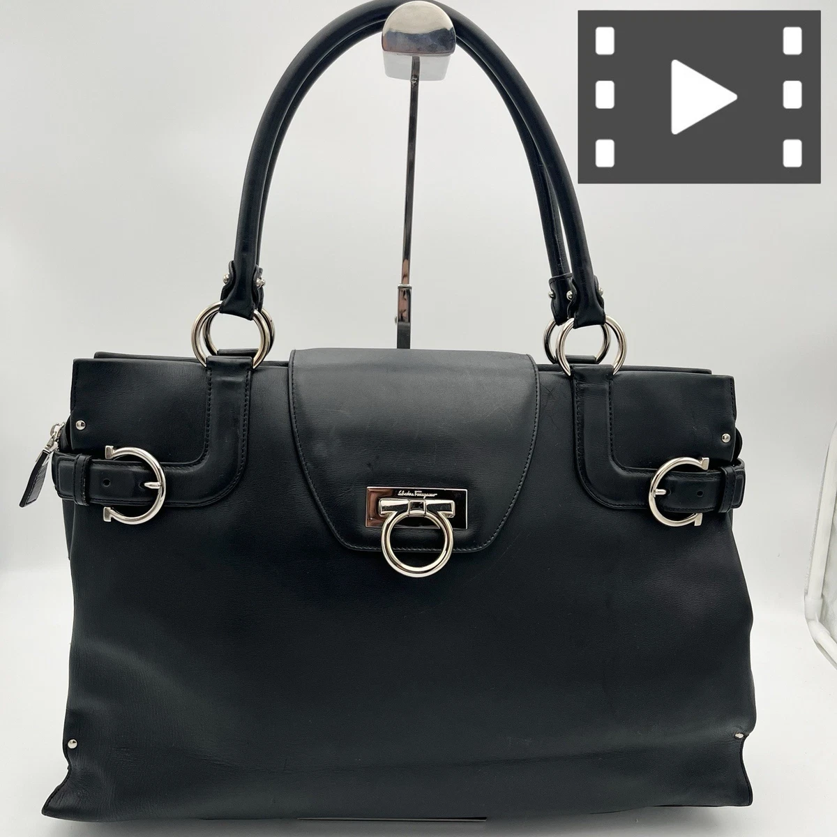 y2k Ferragamo silver one shoulder bag Ferragamo Gancini Gold 