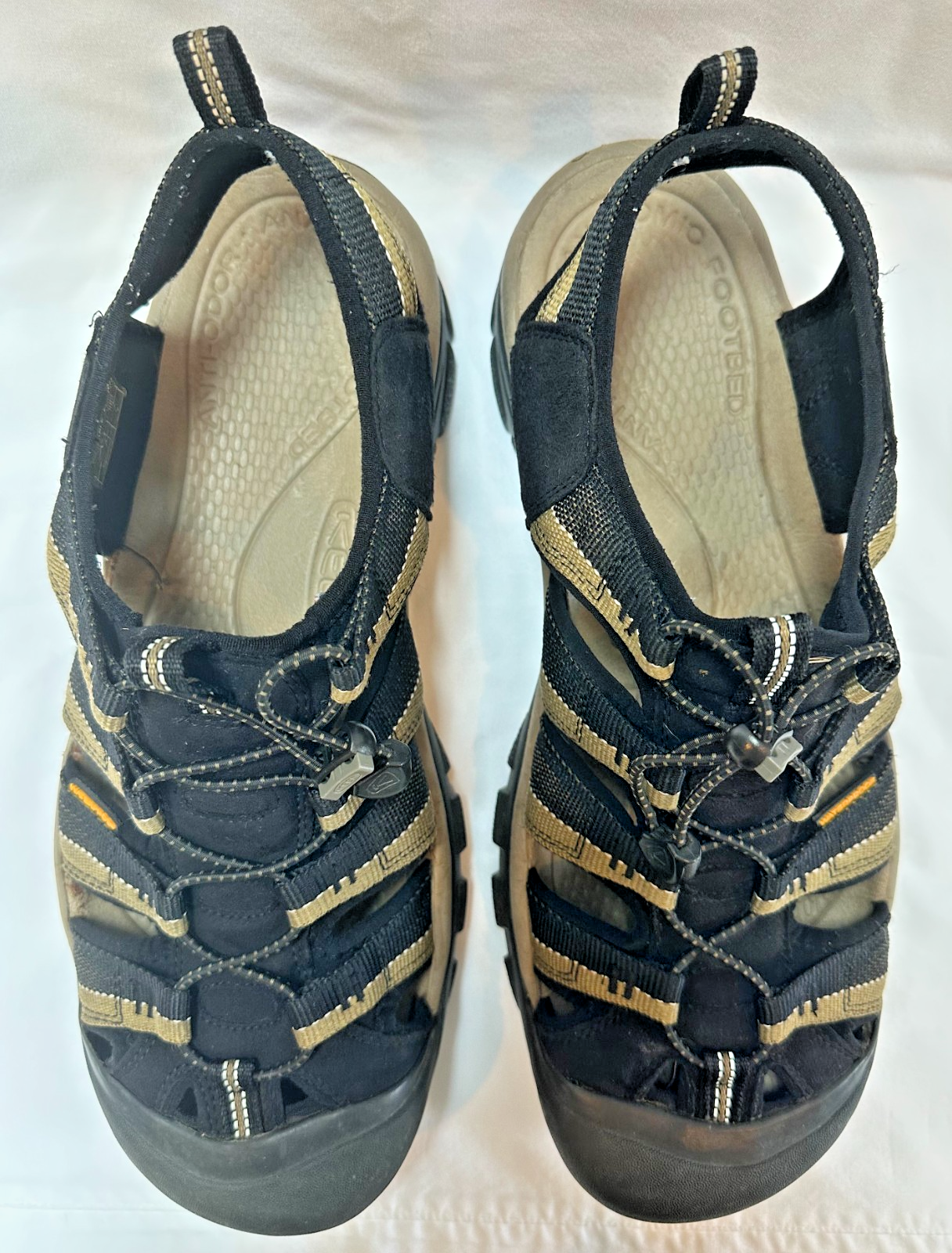 KEEN Sandali Uomo Taglia 14 Impermeabili Nero Marrone Scarpe Newport Escursionismo