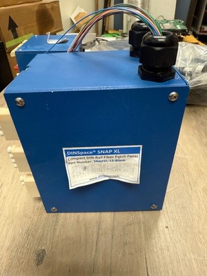 Dinspace SNAPXL-12-BLANK DIN-Rail Fiber Optic Patch Panel UNTESTED READ