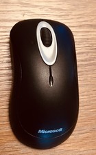 Microsoft Wireless Optical Mouse 2000 Model 1067 - Black  Silver - NO RECEIVER