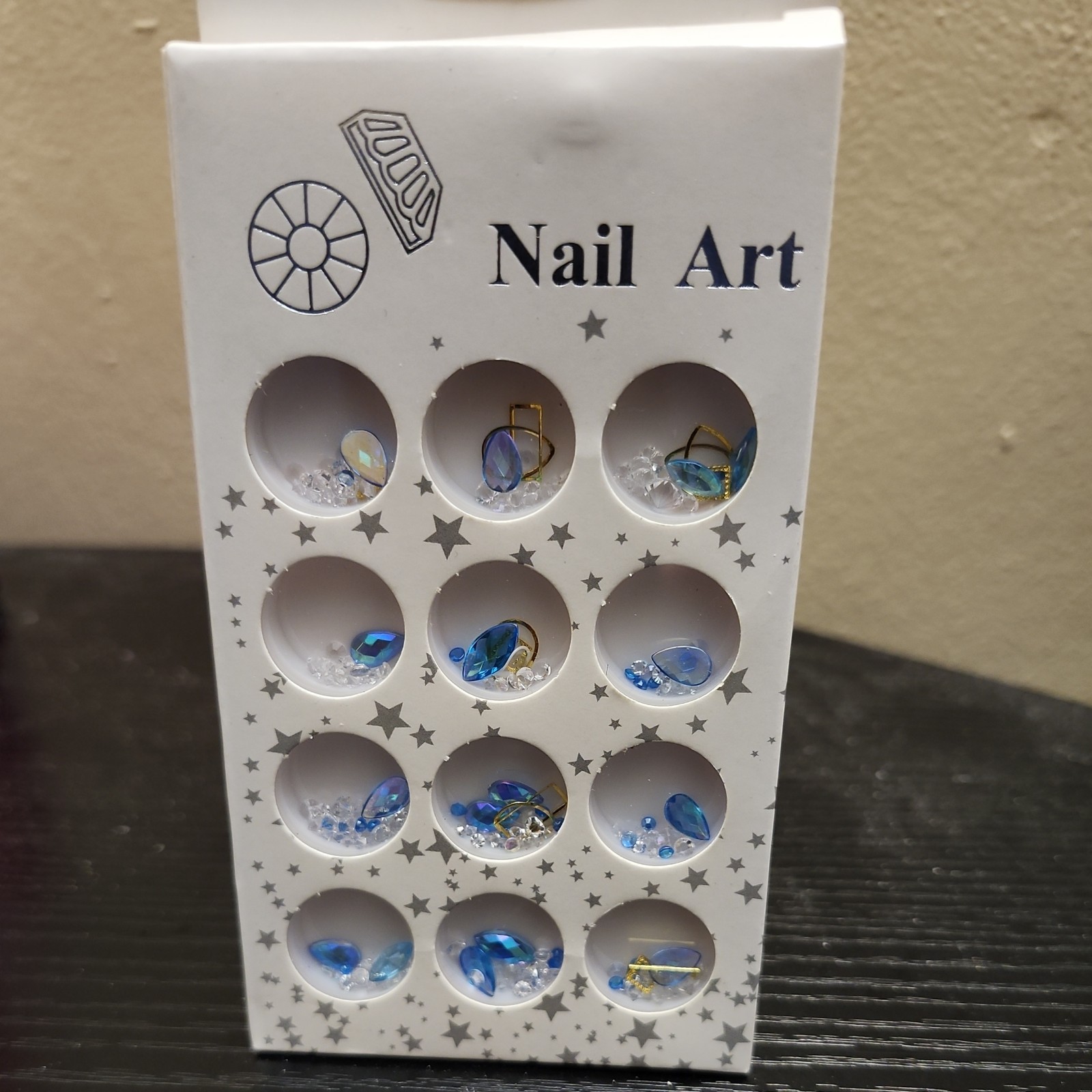 Assorted Nail Art Parts Glitter Gems Crystal Decoration