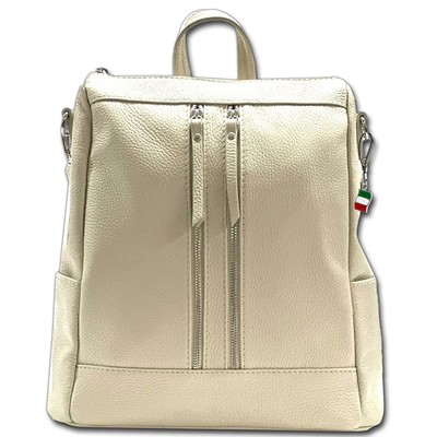 Florence Rucksack Damen Echtleder Cityrucksack beige ORF100I