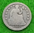 90% Silver 1852 Seated Liberty Half Dime Circulated US Coin