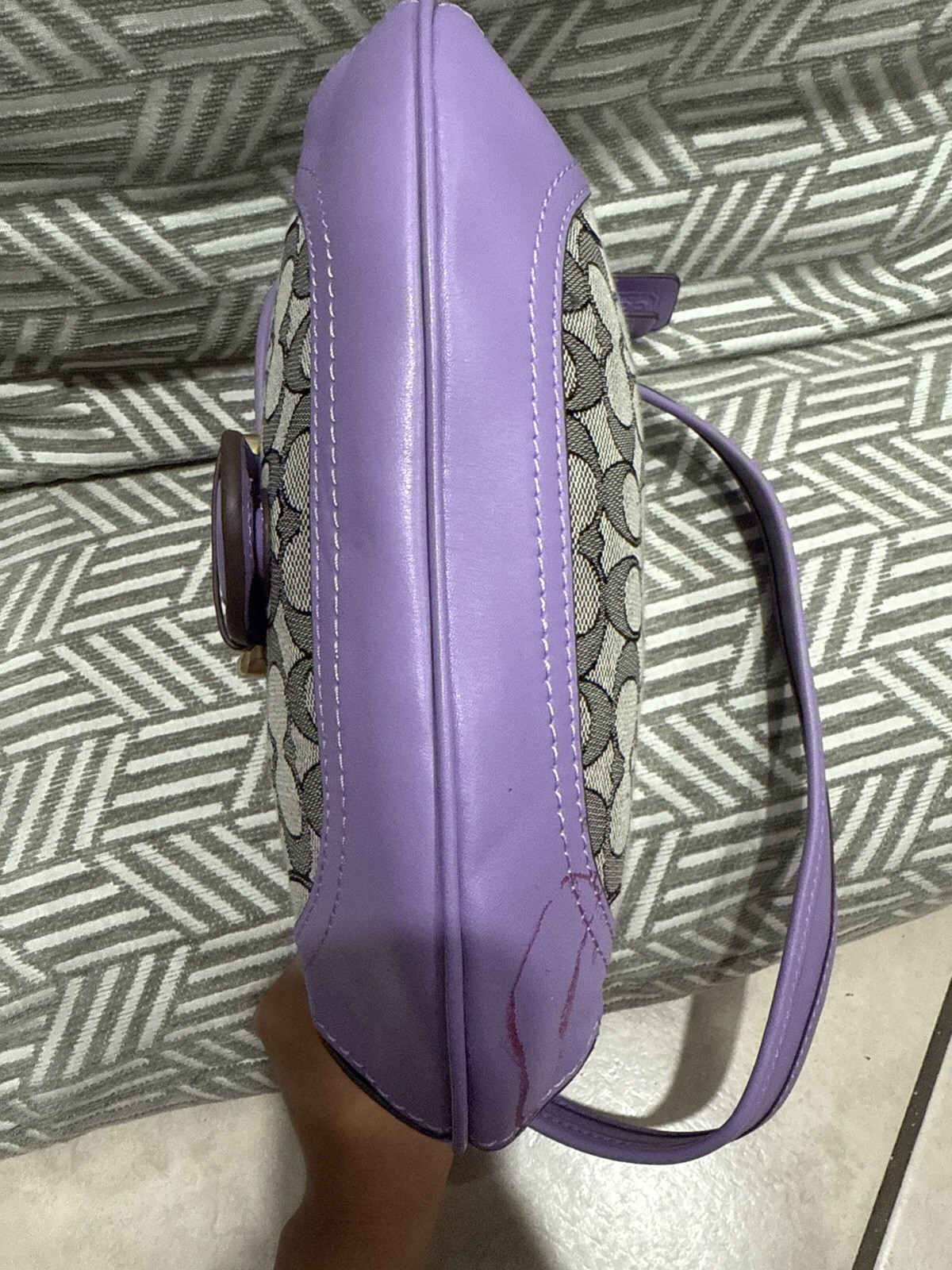 Y2K Coach Edition Soho Bag 25 In Purple Leather Signa… - Gem