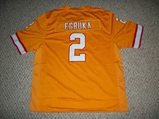 Unsigned EMEKA EGBUKA #2 Custom Tampa Bay Orange Sewn Football Jersey Size S-3XL