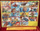 VINTAGE 1960s BIG ULTRAMAN UNCUT MENKO CARD SHEET GAME FACTORY FRESH JAPAN WOW!