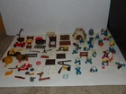 VINTAGE SMURF FIGURE AND ACCESSORIES LOT PEYO SCHLEICH SMRUFETTE GARGAMEL