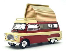 Hachette 1/43 Scale CX10M802 - Bedford CA Dormobile Camper Van - Cream/Deep Red