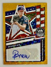 🔥2026 Panini Stars & Stripes Prizm Brennan New Gold Prizm Auto #'ed  /10🔥