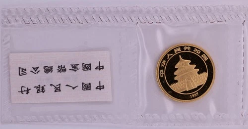 Photo of a 1997 Chinese Gold Panda 1/10 oz from an eBay listing that sold on May 1, 2026