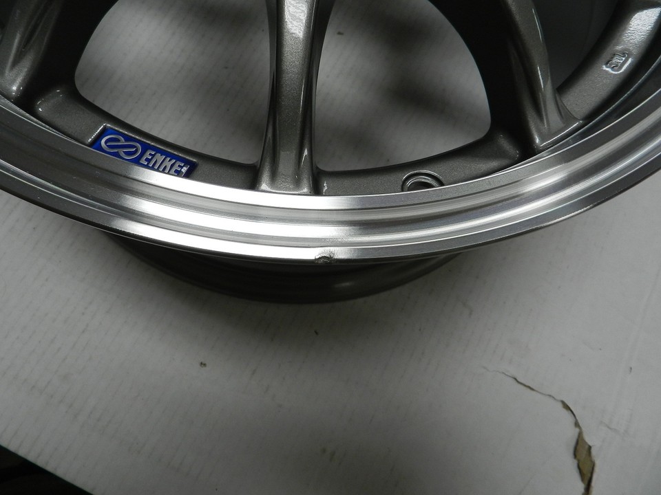 Enkei J10 17x7 5x112/120 38mm Offset 72.62mm Bore Dia Matte Black w/ Machined Lip Wheel