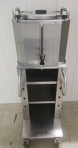 Fetco LBD-6C Stainless Steel Commercial Drink Dispenser 1 Spout 6 Gallon On Cart