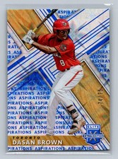 2019 Panini Elite Extra Edition #83 Dasan Brown Status Die Cut Blue #/75