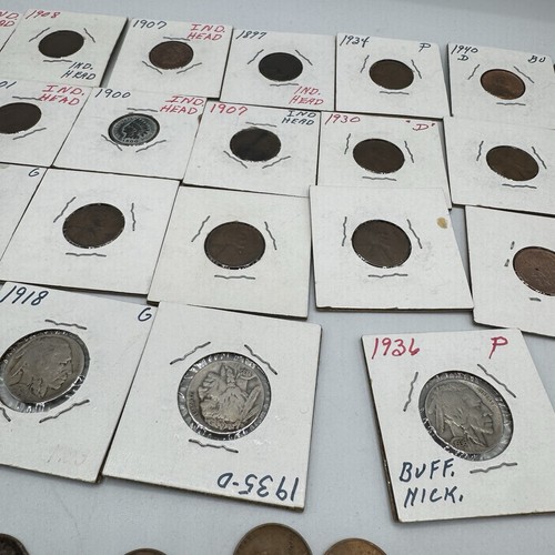 Alte US Münzen Lot 97 Eisenhower Silber Groschen Weizen Pennies Indian Head - Bild 5 von 22