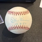 BASEBALL~SIGNED DON LARSEN~MLB AUTHENTIC~INSCRIBED “10-8-56”~RAWLINGS OLB/CUBE
