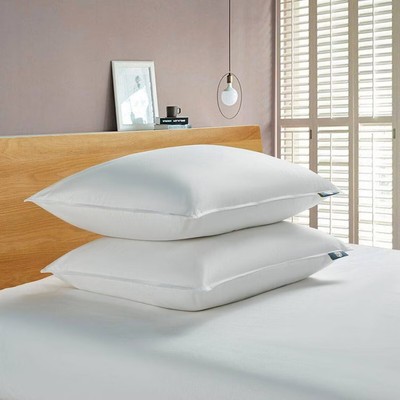 Standard Feather & Down Fiber Back Sleeper Bed Pillow - Serta