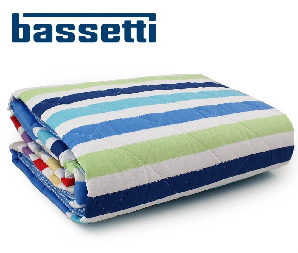 Bassetti CAPODIMONTE Tagesdecke aus 100% Baumwolle in der Farbe Blau B1, Maße: 180x255 cm - 9328504