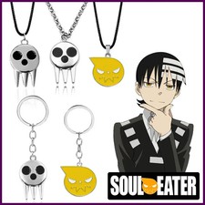 Anime Soul Eater Skull Logo Necklace Death the Kid Skull Cosplay Props Metal