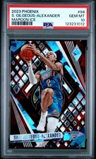 2023 Panini Phoenix #94 S. Gilgeous-Alexander Maroon Ice PSA 10 #/275