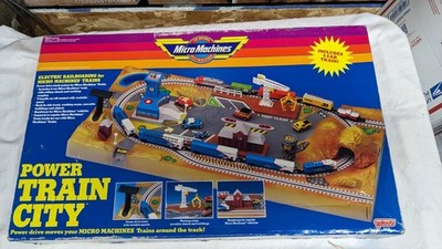 Micro Machines Power Train City With Additional Trains and tracks
