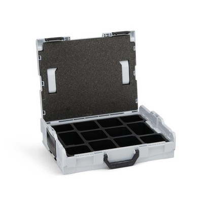 L Boxx System Bosch Sortimo | L-Boxx 102 grau Gr1 mit Kleinteileinsatz 12 Mulden