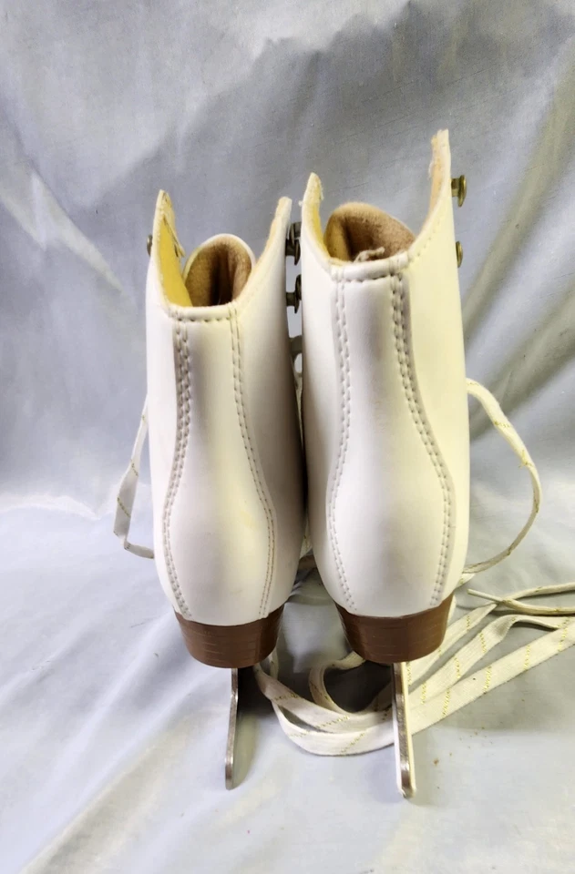DBX MUJER BLANCO FIGURA PATINES DE HIELO TALLA US 3 - EUR 34 ~ ¡BONITOS! Foto 4 de 4